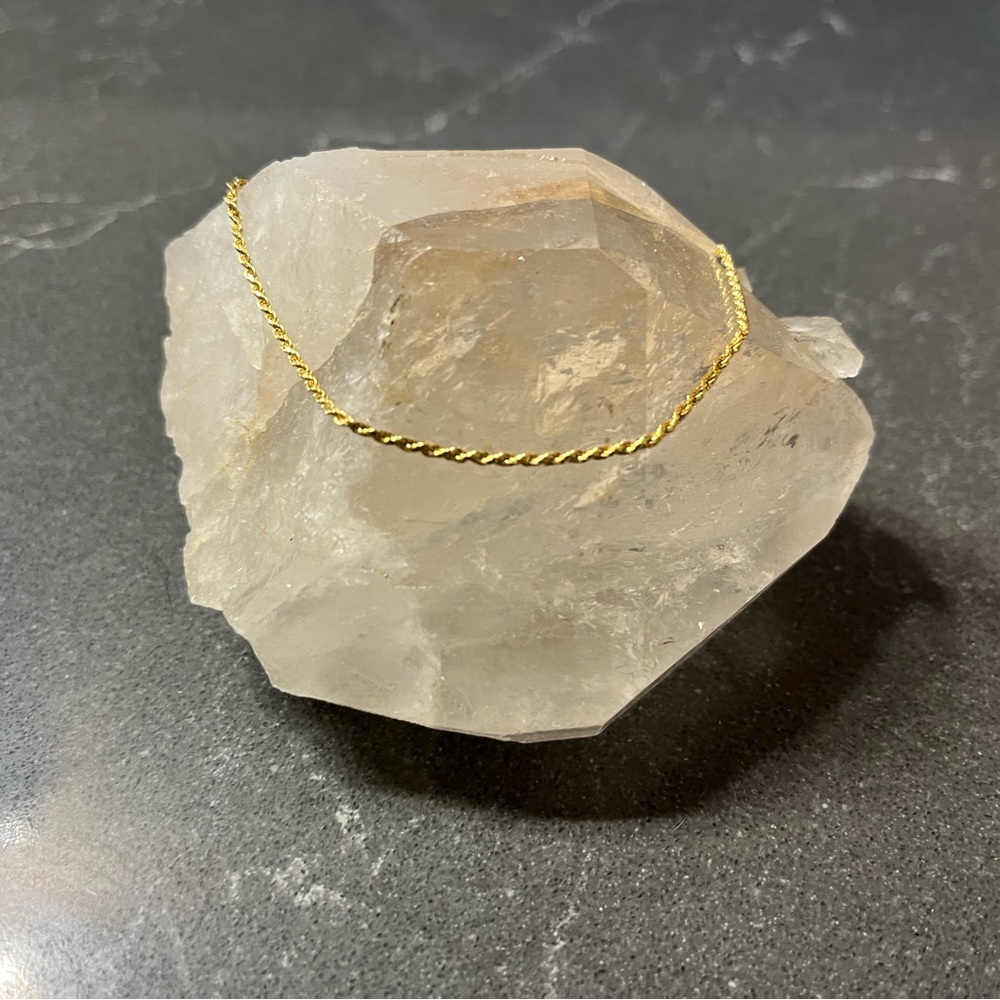 Sterling silver rope bracelet